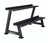 Fitness Tech Soporte Rack para Kettlebell 2 Alturas Estantes de almacenamiento de pesas libres
