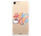Funda original compatible con iPhone 7 o IPhone 8 o SE 2020 con un diseño de Hello Kitty Caligrafica