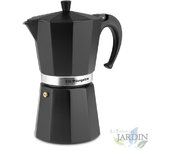 SUINGA Cafetera Italiana Aluminio Negra 12 Tazas, cafetera espresso, café