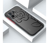 Line Drawing Tulip Flowers For Xiaomi Mi 13 12 12S 12T 12X 11 11T 10 9T Lite Pro Ultra Frosted Translucent Phone Case