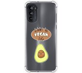Funda Silicona Antigolpes para Motorola Moto G52 4G diseño Vegan Life Dibujos