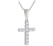 925 Sterling Silver 1.1 Carat Moissanite Men's Cross Necklace Pendant Hip Hop Trend Fashion New Boyfriend Gift Souvenir