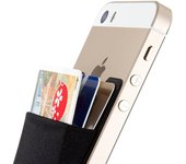 Tarjetero, billetera adhesiva que funciona como funda billetera para iPhone, funda para iPhone con tarjetero, billetera para tarjetas de crédito, tarjetero y clip para billetes.