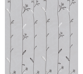Papel Pintado Floral Fondo Grey / silver