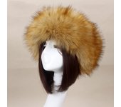 Women Thick Fluffy Plush Hat Winter Warm Soft Skiing Headband Ear Head Warmer