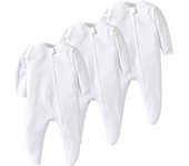 3 Pcs 0-12 Months Infant Clothing Rompers zipper Baby Romper 100% Cotton Soft Fashion Newborn Girls and Boys Long Piece Playsuit