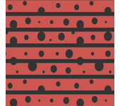 Papel pintado Rayas Horizontales Rojas