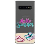 Tumundosmartphone Funda Gel Transparente Samsung Galaxy S10 Plus Diseño Summer Dibujos Personalizada
