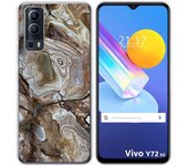 Funda Gel Tpu para Vivo Y52 5G / Y72 5G diseño Mármol 14 Dibujos