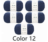5Pcs X100g Yarn for Hand Knitting Acrylic Crochet Thread Knit Sweaters Lines Crocheting Bag Blanket