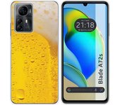 Funda Silicona para Zte Blade A72s diseño Cerveza Dibujos
