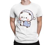 Men Bubu Panda Going To Sleep With Dudu Bear T Shirts 100% Cotton Clothes Crazy Short Sleeve Crewneck Tees Size T-Shirt 71813