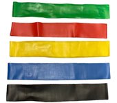 Gomas Elásticas Musculación Set 5 Bandas Fitness Piernas