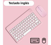 Wireless Keyboard And Mouse For Apple Samsung Bluetooth Keyboard for iPad iPhone Tablet Laptop Spanish Portuguese Russian French