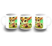 MERCHANDMANIA TAZA FOTOLUMINISCENTE gacela deportista profesion juegos olimpicos brilla oscuridad