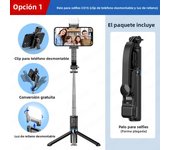 KEELEAD Selfie Stick 1070mm with Fill Light Wireless Bluetooth Detachable Phone Holder for Smartphone Huawei Xiaomi iPhone
