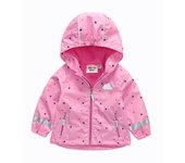 HONEYKING Softshell Jacket For Kids Waterproof Hooded Fleece Outerwear For Baby Toddler Rain Coats Children's Clothing For Girl