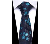 New Design  Men's Print Pattern Ties for Men 7.5 cm Neckties Polyester Jacquard Gravatas Wedding Ties Fit Workplace