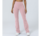 Women Yoga Flare Leggings High Waist Dance Pilates Fitness Gym Buttock Lifting Workout Wide-Leg Pants Outdoor Train Sport Tights
