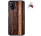 Tumundosmartphone Funda Gel Tpu para Oppo A52 / Oppo A72 diseño Madera 05 Dibujos