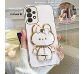 Mirror Plating Phone Holder Case For Samsung Galaxy A53 A73 A33 A52 A52s A72 A32 4G 5G A51 A71 A12 A31 A21S A50 A54 Stand Cover