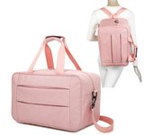 RAYKONG Bolsa de cabina convertible en mochila 40x20x25cm Ryanair 10kg equipaje de mano bolso de cabina Vueling - Negro/AzulMarino/Rosa/Morado/Rojo/Gris