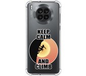 Funda Silicona Antigolpes para Huawei Honor 50 Lite 5G / Nova 8i diseño Mujer Escalada Dibujos