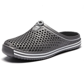 YRZL Mens Sandals Light EVA Summer Casual Shoes Hole Shoes Clogs Lovers Home Garden Outdoor Big Size 45 Male Beach Flat Slippers