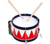 ROCKSTAR MUSIC SMD105RD tambor de madera con parche afinable, correa y baquetas