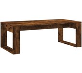 vidaXL Mesa de centro madera de ingeniería 102x50x35 cm Blanco, Negro, Blanco brillante Mesita de Salón o Comedor o Auxiliar Mesa de Café Meuble Salón