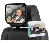 Ms - Espejo de coche para Bebé con rotación 360º y Caja Regalo - Instalación Universal - Irrompible - Ideal para regalo