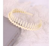 Simple Candy Color Face Wash Headband with Teeth Non-slip Crushing Hair Finishing Hair Clip Pressure Hair Wave Headband