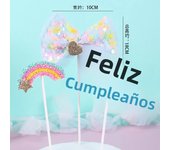 Princess Cake Topper Happy Birthday Castle Prince Cake Decoration for Kids Girl's Birthday Party Supplies Fairy Tale Theme Cakes