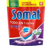 Somat-  Todo en 1- Detergente para Lavavajillas 26 pastillas
