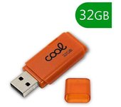 Memoria USB Pen Drive USB x32 GB 2.0 COOL Cover Naranja