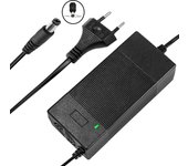 Cargador Patinete Electrico 54.6V  2A Cargador de Batería de Litio 48V 2A 13S para Bicicleta Eléctrica Scooter, DC 5,5mm x 2,1mm