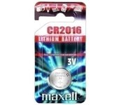 Maxell pack de 1 pila litio de boton cr2016 3v