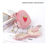 Cat Dog Harness Backpack Prevent Break Free Breathable Chest Strap Cute Fruit Pattern Traction Rope Set Pet Walking Supplies
