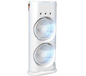 Aire Acondicionado Portátil, Mini Enfriador de Aire, Enfriador De Aire, Enfriador por Evaporación con 7 Colores LED, Temporizador, 3 Velocidades