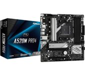 Asrock Placa Base ASROCK A520M PRO4 AMD AM4 MATX Retail - Alto Rendimiento