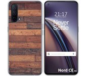 Funda Silicona para OnePlus Nord CE 5G diseño Madera 03 Dibujos