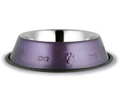 GAUN Plato perros y gatos inoxidable pintado 29 cm de diámetro