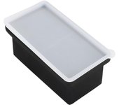 Bandeja de silicona para congelador con tapa, recipiente para congelador de sopa, bandeja para cubitos de hielo extra grandes de 2 tazas, prepara 2 porciones perfectas de 250 ml, cubos para congelar sopas, guisos y salsas.
