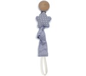 Cadena De Chupete Para Bebe Recién Hecho De Algodón Y Madera Ecológica