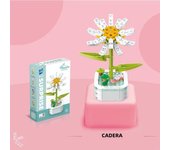 Bouquet Building Block Set Plant Potted Bricks Toys Sunflower Rose Tulip Simulation Flower Desktop Ornament Girls Romantic Gifts