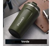 380/510ml Stainless Steel Coffee Cup Travel Thermal Mug Leak-Proof Thermos Bottle Tea Coffee Mug Office Business Style Thermos
