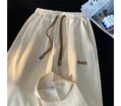 Ins Fashion Summer Thin Casual Ice Silk Straight Leg Pants Oversize Loose Versatile Men Korean Wide Leg Pants Boys Streetwear