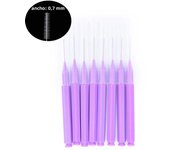 20Pcs Mini Eyebrow Brush Brow Perm Brush Disposable Brow Lifting Brushes Bendable Micro Eyelash Brush Applicators Makeup Tools