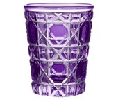 1pc 320ml Crystal Whisky Glass Cup Plaid Handmade Engraving Colorful Brandy Wine Glass Spirit Glass Tumbler