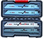 Set Sierra sable ToughBox: Wood+Metal: 20uds | BOSCH 2607010902